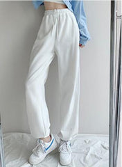 Voguable Women Pants 2021 Spring Gray Sweatpants Women Jogger Fashion Track Pants Women Cotton Trousers for Female Korean Style voguable