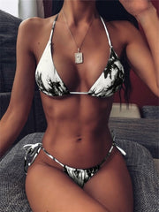 2021 new style summer Women sexy Push-Up Padded Bra Swimsuit Beachwear stroje kapielowe damskie Bikini 2 piece Set Swimwear voguable
