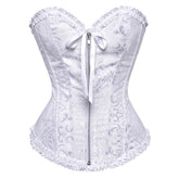 Sexy Women Bustier Lace Up Corset Top Corset Boned Waist Trainer Lingerie Overbust Corsets Body Shaper Plus Size voguable