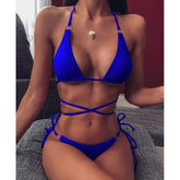 Voguable Sexy Micro Bikini 2021 Criss Cross Swimwear Bandage Woman Swimsuit Female Thong Bikinis Set 2 Piece Women Bathing Suit Beachwear voguable