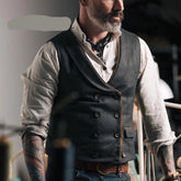 Voguable Vests Men New Arrival Dress Vests For Men Slim Fit Mens Suit Vest Male Waistcoat Gilet Casual Sleeveless Business Jacket voguable