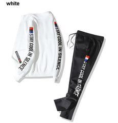 Voguable 2022 Men Running Sets Autumn Sportswear 140KG Sport Suit Sweatshirt Sweatpants Mens Clothing 2 Pieces Sets Jogging Tracksuit voguable