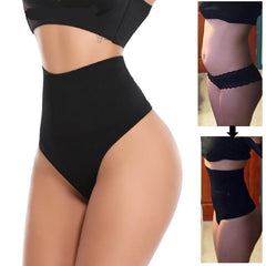 Women Thong Panty Shaper High Waist Tummy Control Panties Slimming Underwear Waist Trainer Shaping Briefs Butt Lifter Shapewear voguable