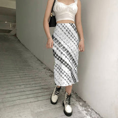 Voguable Plaid Skirt Women Y2k Retro Straight Skirts Double Layer Mesh E Girl 2000s Harajuku Aesthetic High Waist Skinny Streetwear Skirt voguable