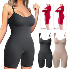 Women Waist Trainer Bodysuit Shapewear Tummy Control Full Body Shaper Shorts High Waist Butt Lifter Thigh Slimmer voguable