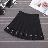 Summer Plaid Pleated Women Mini Skirts Harajuku Female Empire Casual Japanese Kawaii Cute Skirts Student Uniform Sailor Skirt voguable