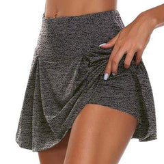 Women Sports Short Skirt Pleated Yoga Short Skirt Fitness Running Shorts Breathable Sport Anti Exposure Skirt Gym Sportswear voguable