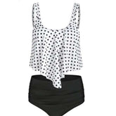 2020 Women Ruched High Waist Bikini 2019 Plus Size Swimwear Summer Swimsuit Flamingos Beach Bathing Suit Ruffle Bikini Mujer voguable