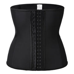 Latex Waist Trainer Body Shaper Corset Women Binders Zipper Steel Boned Slimming Sheath Belly Modeling Strap Colombian Girdles voguable