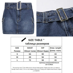 Voguable Streetwear Denim Mini Skirts Women Harajuku Vintage Casual Hight Waist Sexy Lady Clubwear Kawaii Clothes Short Skirts voguable