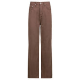 Vintage Baggy Brown Jeans Women Streetwear Loose High Waist Trousers Harajuku Fashion Cotton Denim Sweatpants Cuteandpsycho voguable