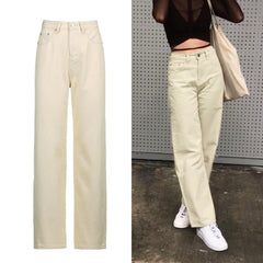 Voguable Rockmore Brown Vintage Baggy Jeans Women 90s Streetwear Pockets Wide Leg Cargo Pants Low Waist Straight Denim Trousers 2021 voguable