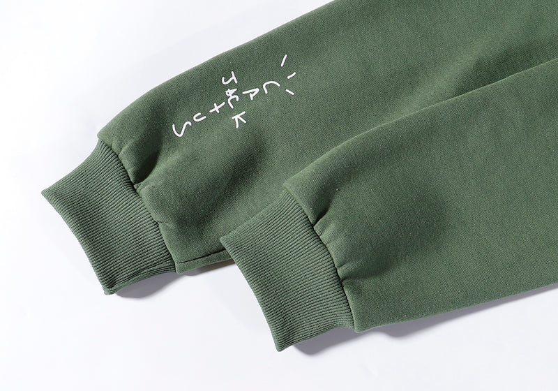 Voguable Catcus Jack Letter Print Fleece Mens Sweatshirt Stranger Things Oversize Harajuku Streetwear Casual Hooded Hoodies voguable