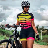 2021 Triathlon Brasil Style Cycling Monkey Clothing Bikers Jumpsuit for Women Summer Breathable Bicycle Sports Suit Ropa Ciclism voguable