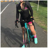 2021 Summer Women Cycling Suit Short Sleeve Jersey Skinsuit Jumpsuit Pro Team Triathlon Maillot Cycling Cycling Clothing Gel Set voguable