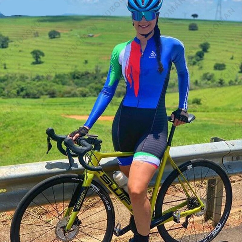 suboman women's Cycling One-piece Suit Jumpsuit Sports Style short-sleeved Sportswear Fashion Tight Riding Jumpsuit Shorts 2021 voguable