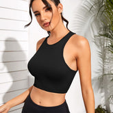 4pcs Women's Rib-knit Tube Top Seamless Fitness Crop Top Vest Tank Tops Gym Workout Sports Bra Running Training Tops for Girls voguable