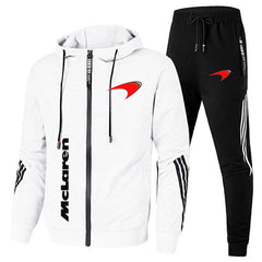 Voguable Summer Formula One Race Riders Lando Norris F1 Mclaren team zipper hoodies tracksuit men's sets clothes+trousers Sweatshirt voguable