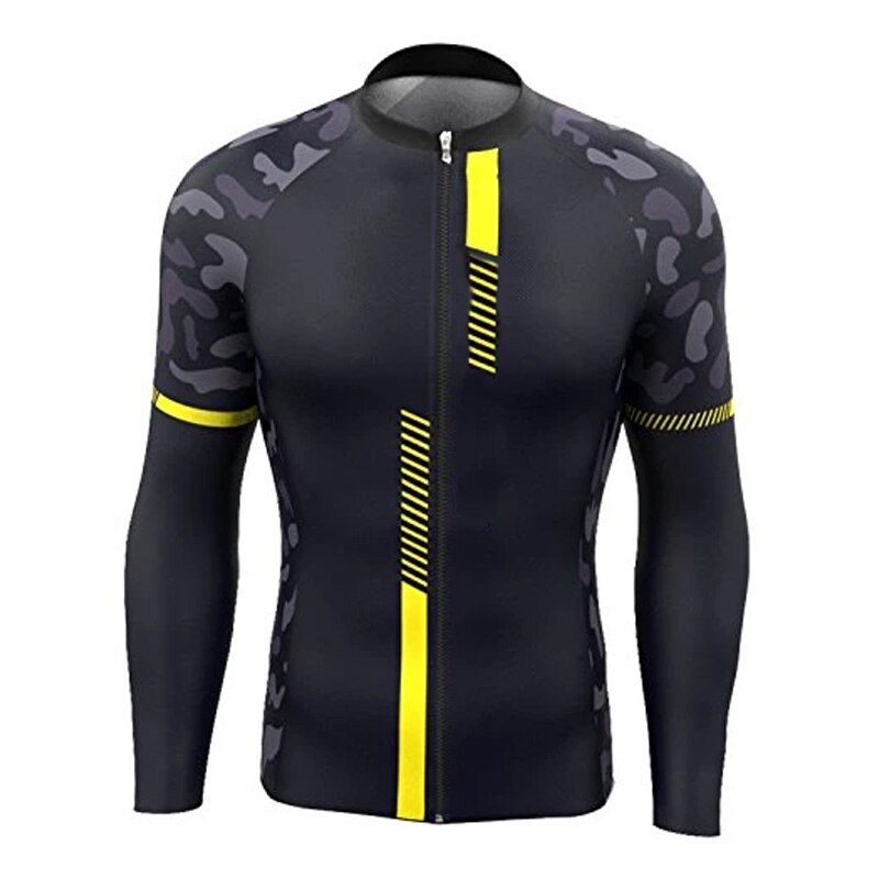 Voguable Men Long Sleeve Cycling Jersey Bicycle Bike Clothing MTB Bib Sports Shirt Team Pro Motocross Mountain Road Tight Top Jacket 2021 voguable