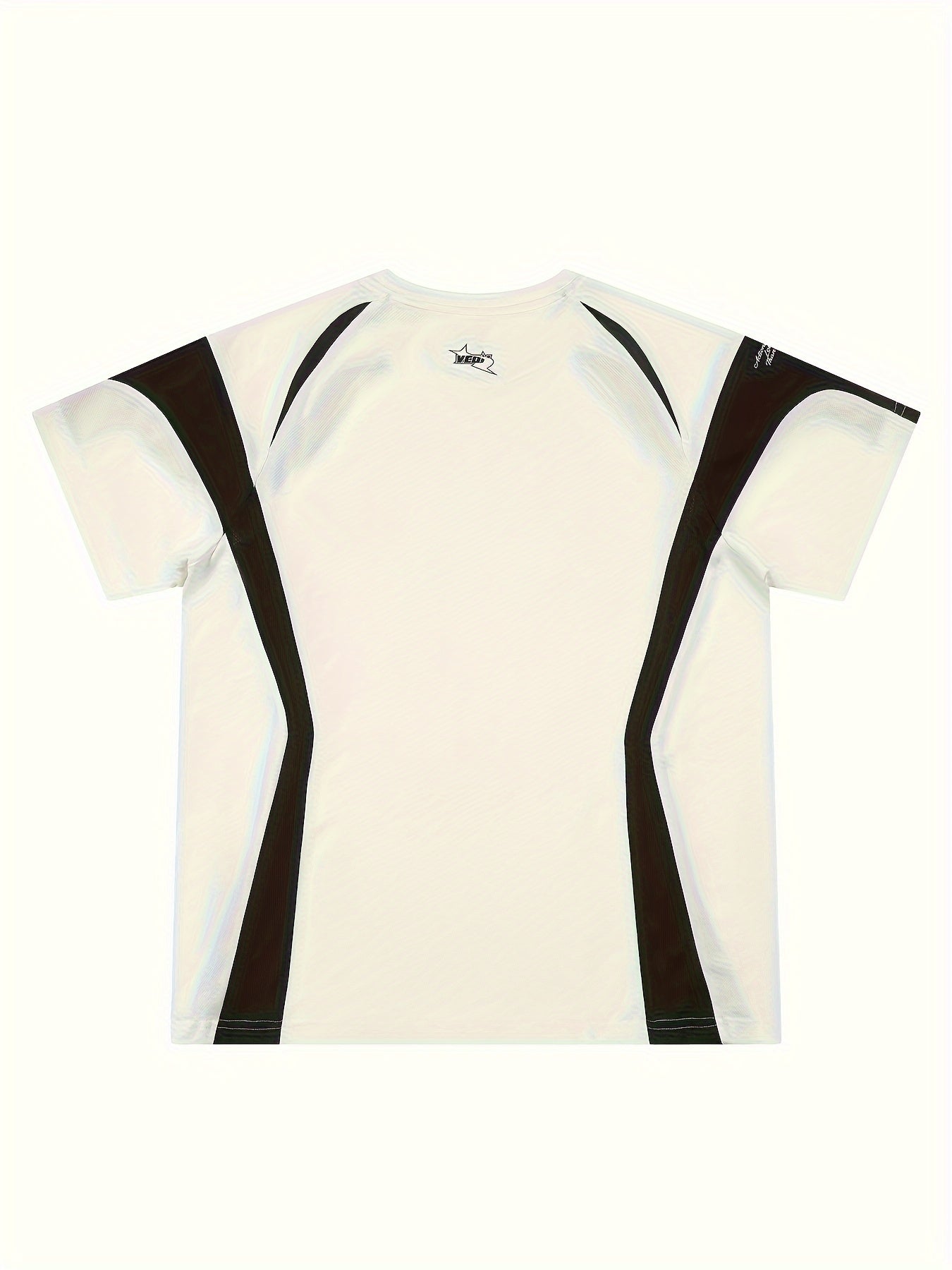 [Short Sleeve Breathable T-Shirt] VEIDOORN Men's Athletic T-Shirt - Breathable Polyester, Crew Neck, Short Sleeve with Geometric Design for Basketball & Sports - Summer Casual Wear voguable