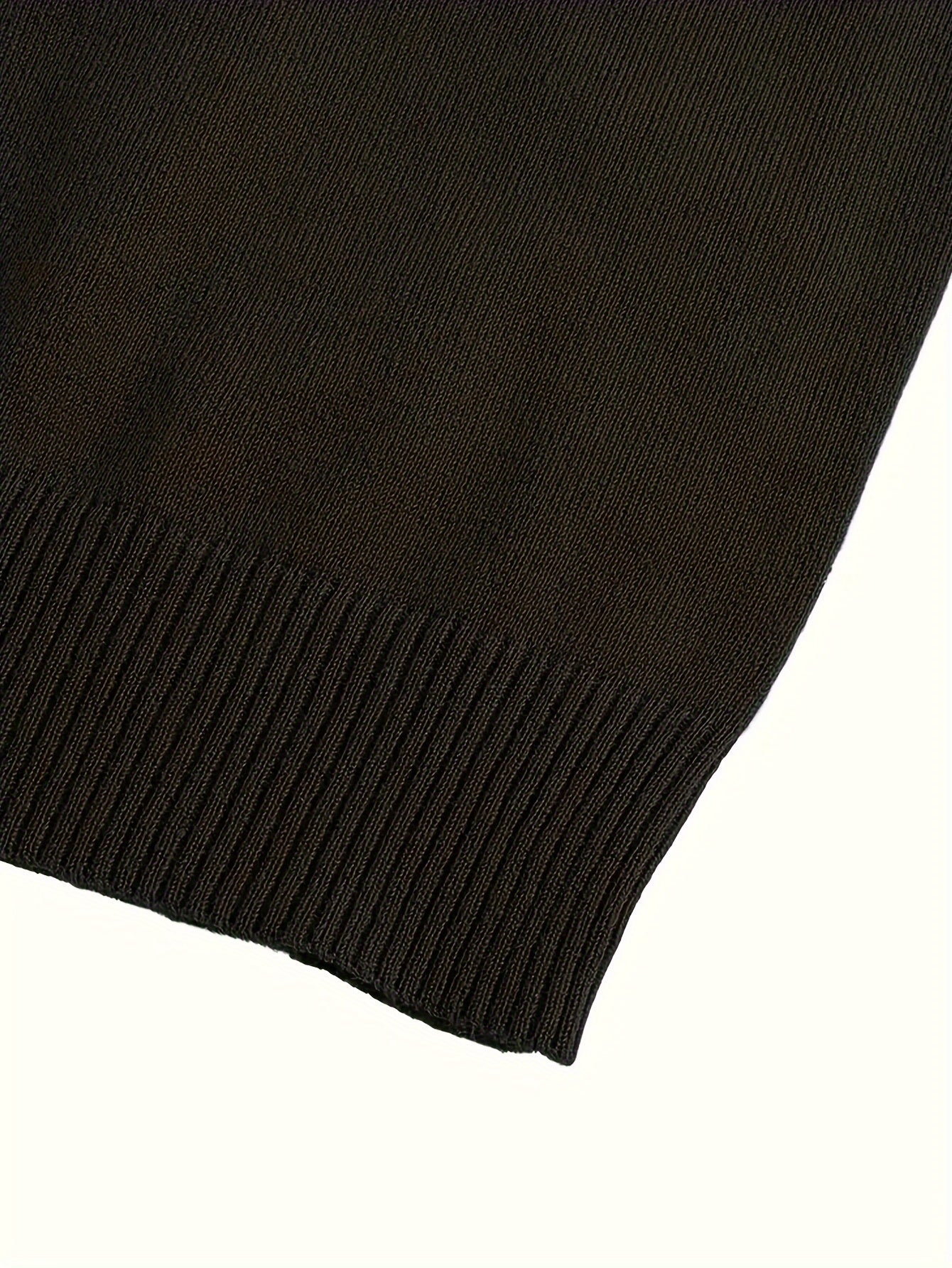 [Soft Cozy Knit Turtleneck Sweater] Men's Cozy Knit Turtleneck Sweater - Casual Solid Color Pullover for Fall/Winter, Soft Blend voguable
