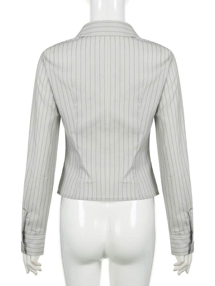 Women Y2K Sheer Mesh Crop Tops Long Flare Sleeve See Through Blouses Sexy Low Cut Cardigan Shirts Trendy Streetwear voguable