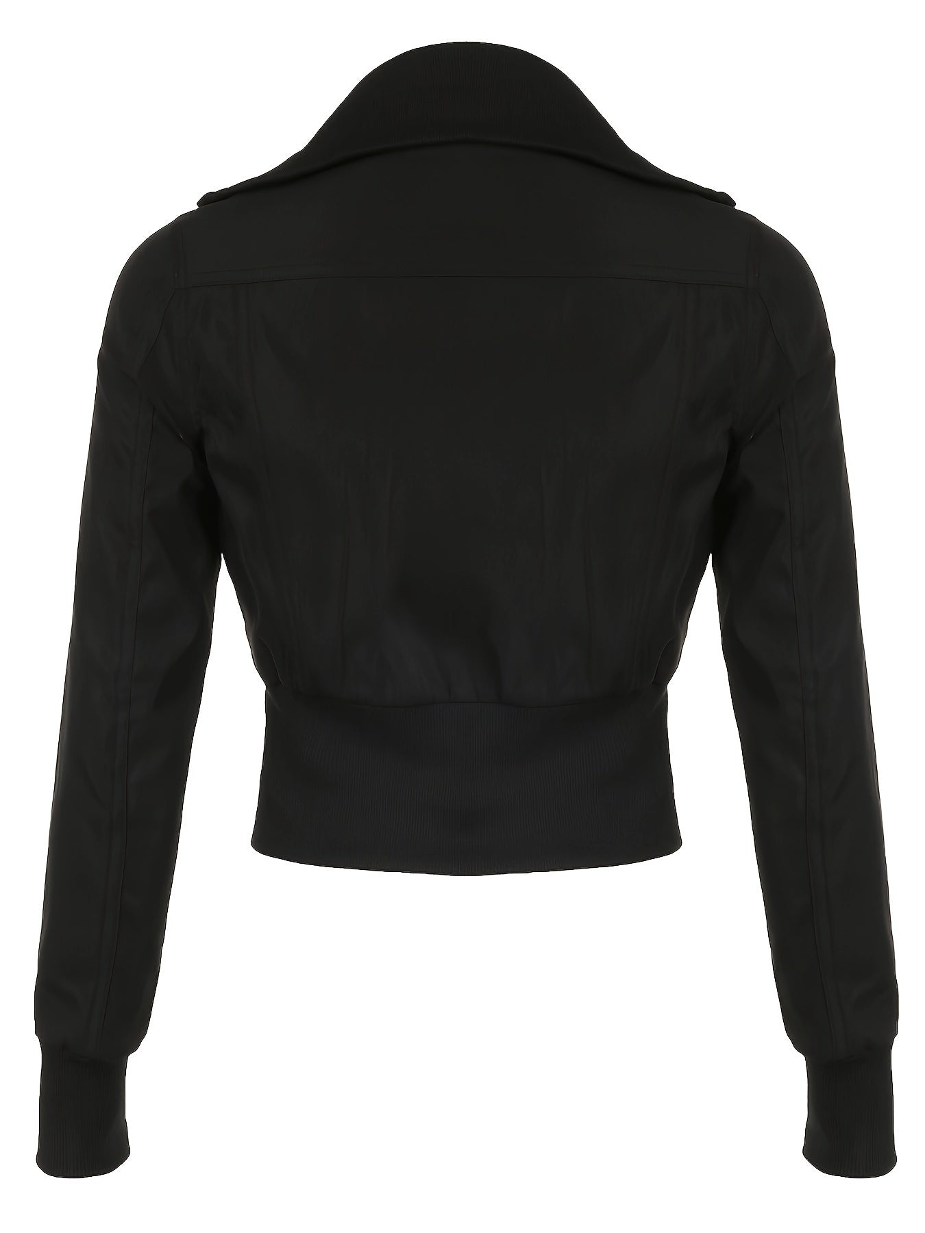 Medium-high Collar Stand Collar Waist-concealing Slimming Zipper Jacquard Jacket voguable