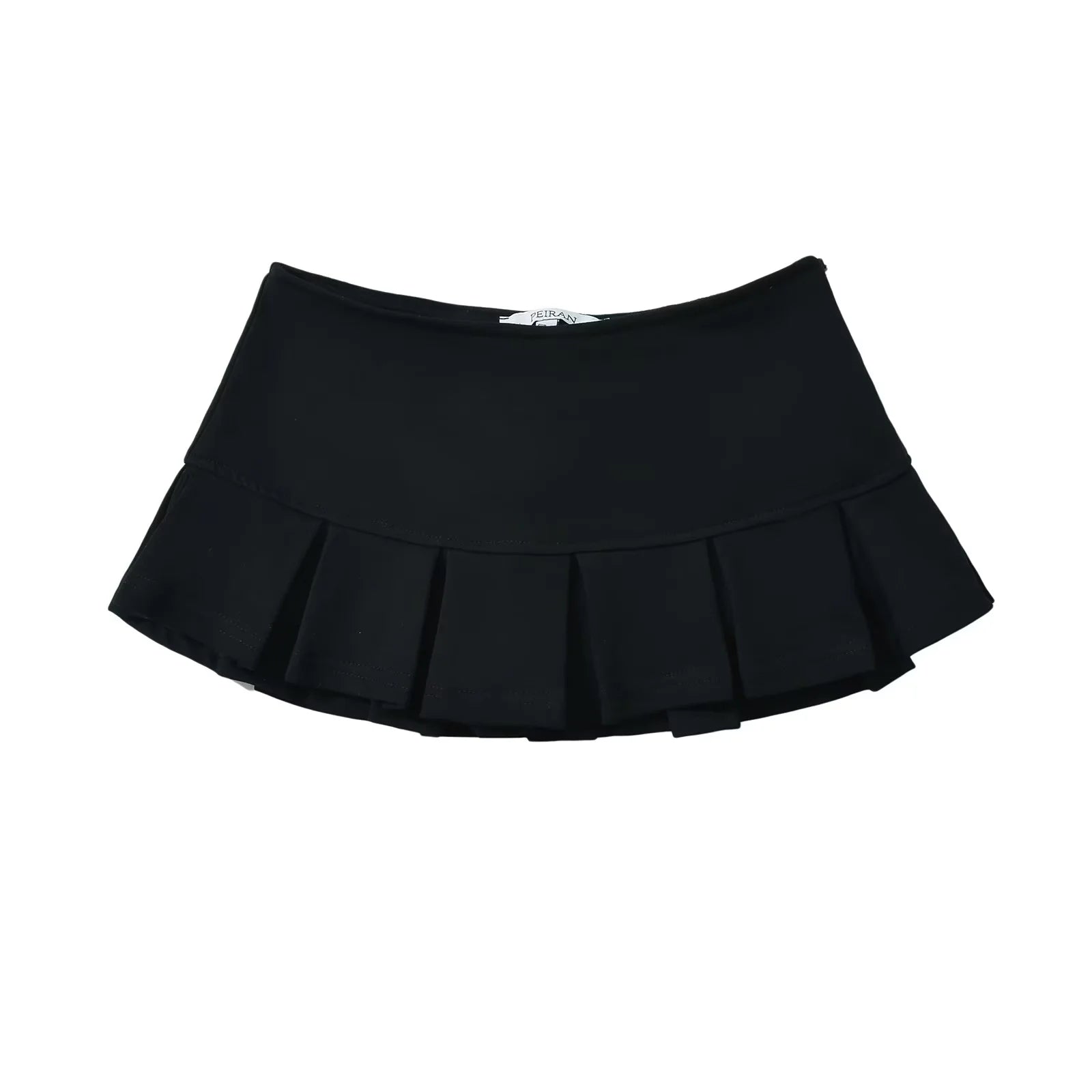Voguable  Women Gray Low Waist Pleated Mini Skirt voguable