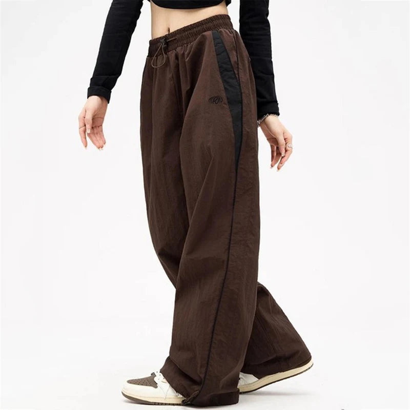 Women Baggy Harajuku Cargo Pants Streetwear Hip Hop Wide Leg Pant Parachute Sweatpants Techwear Joggers Oversized Y2K Trousers voguable
