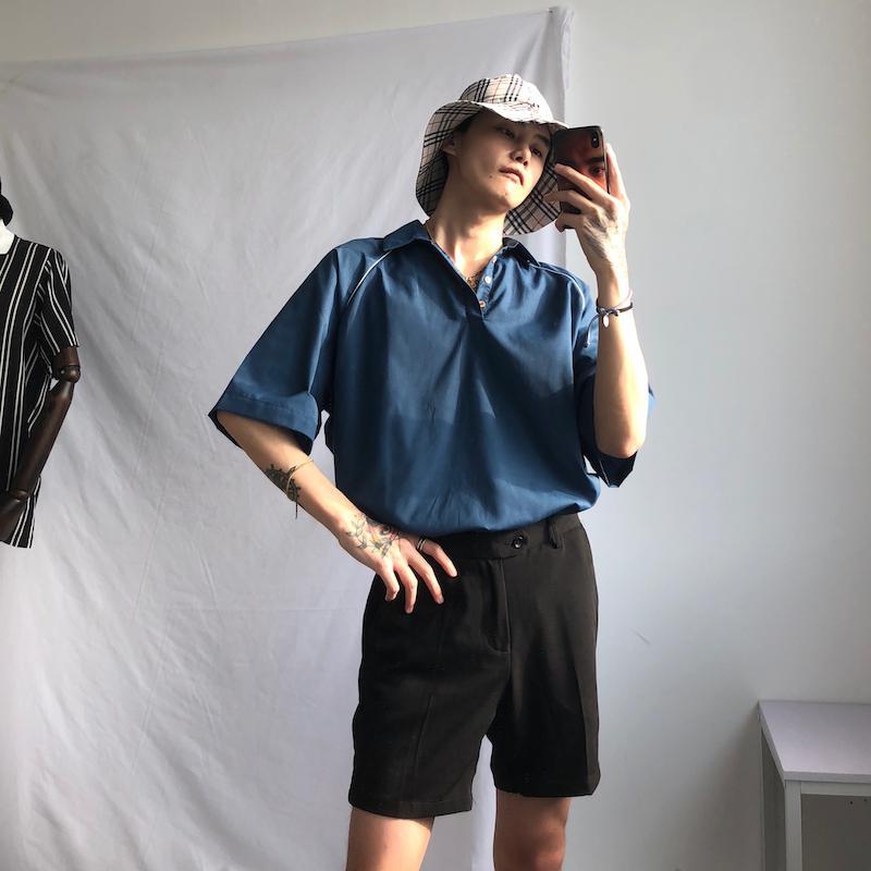 Pantaloni corti con elastico mysite