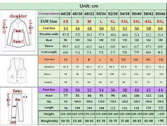 Voguable  Floral Men Suits for Wedding with Stand Collar Formal Groom Tuxedo 3 Pieces Custom Made Formal Fashion Jacket with Pants Vest voguable