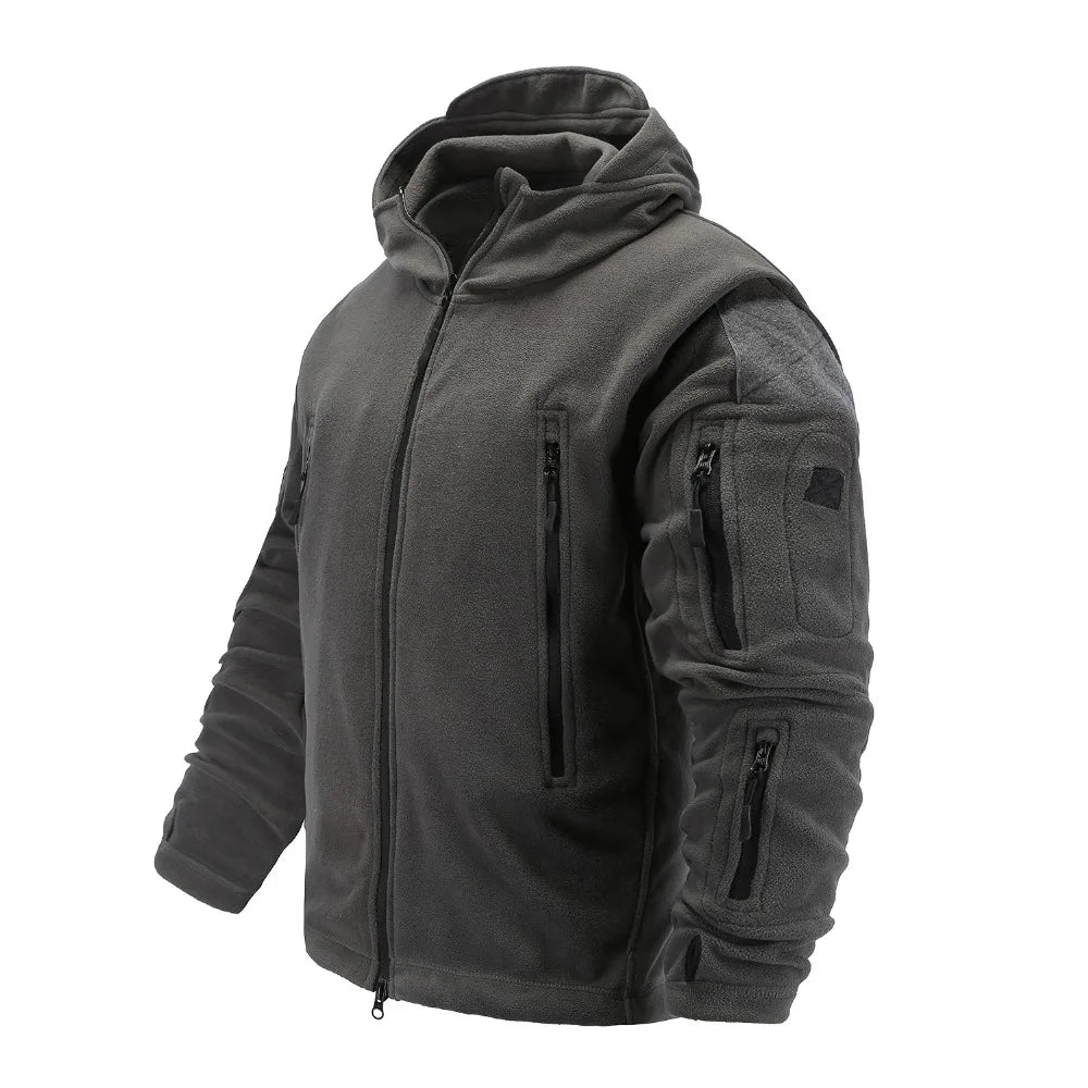 Tactical Fleece Jacket Military Uniform Soft Shell Casual Hooded Jacket Men Thermal Army Clothing voguable