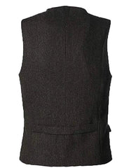 Men's V-Neck Suit Vests Fashion Formal Slim Fit Business Herringbone Dress Waistcoat for Tuxedo Wedding Party voguable