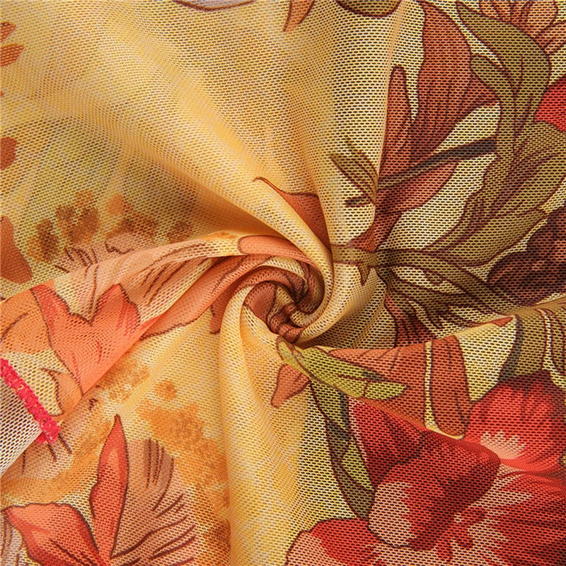 y2k Tops for Women Sheer Floral Print Slim Fit Spaghetti Strap Sleeveless Mesh Halter Vest 2000s Clothes Streetwear voguable