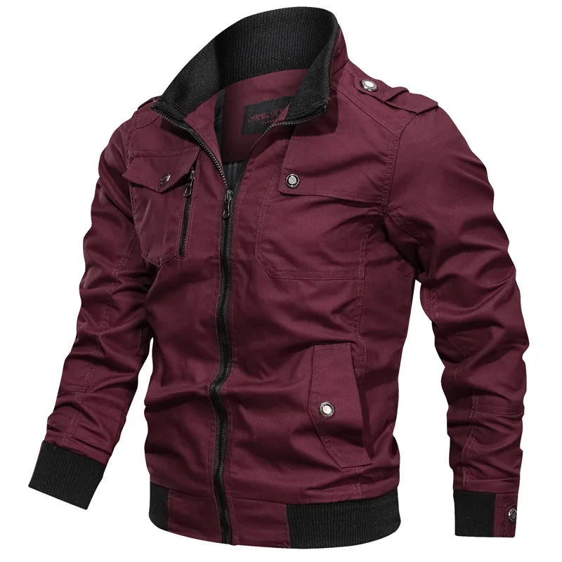 Spring Autumn Jacket Men Cotton Windbreaker Bomber Coat Military Men's Tactics Jackets Man Cargo Casual Jacket Mens Clothes 2022 voguable
