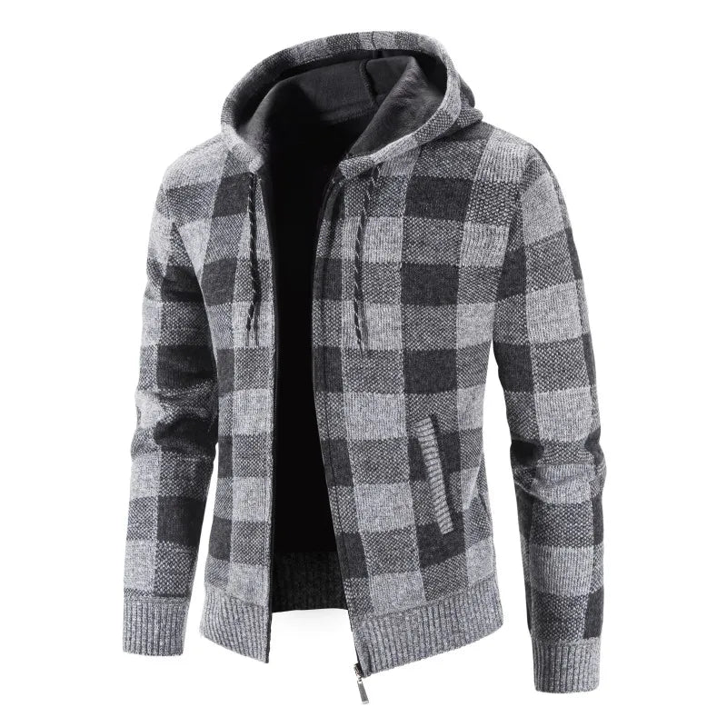 2024 New Autumn Winter Jacket Men Warm Cashmere Casual Wool Zipper Slim Fit Fleece Jacket Men Coat Dress Knitwear Male Coats voguable