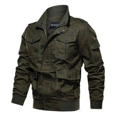 Spring and autumn military jacket male cotton water wash collar pilot cotton jacket large size plus velvet winter youth voguable