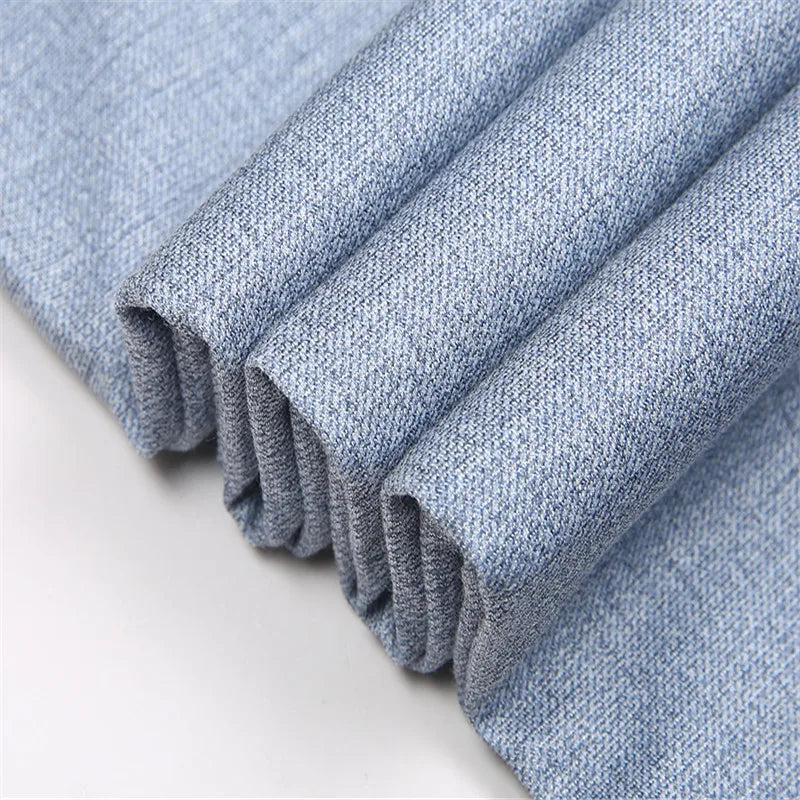 Stretch Formal DressTrousers For Men Summer Straight Classic Men's Total Freedom Relaxed Classic Fit Flat Front Pant voguable