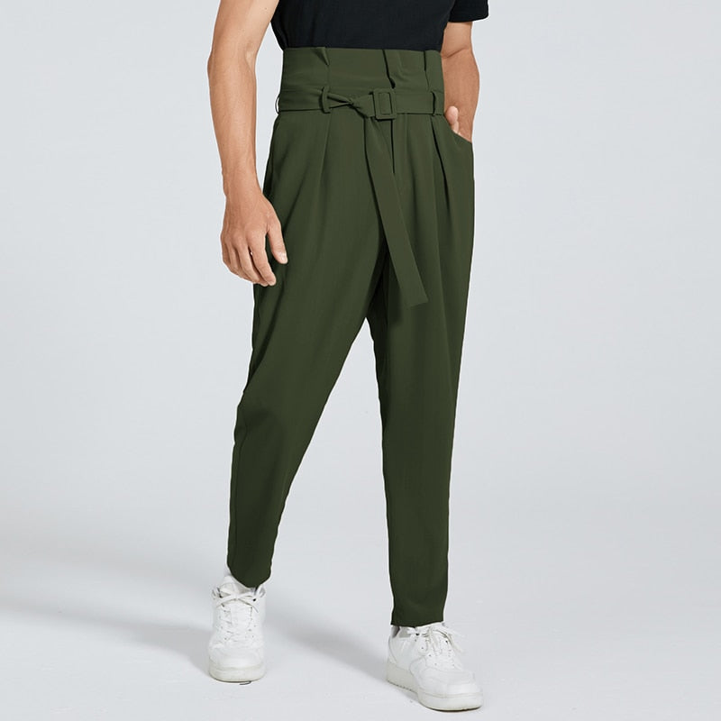 Voguable  American Style Fashion New Men Pantalons Casual Streetwear Trousers Male Lace-up Big Pocket Cargo Long Pants S-5XL voguable