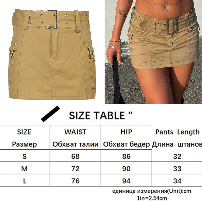 Women'S Jeans Skirt Y2K Belt Mini Denim Skirt Korean Low Waist Straight Short Skirt Summer Harajuku Sexy Vintage voguable