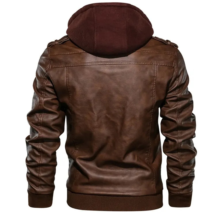 New Men's Leather Jackets Autumn Casual Motorcycle PU Jacket Biker Leather Coats Brand Clothing EU Size voguable