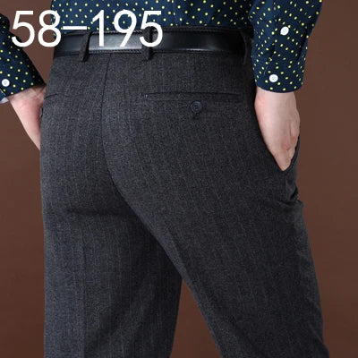 Black Suit Pant For Men Big Size 42 44 Loose Wool Men Suit Pants Classic Straight Mens Dress Pants Formal Business voguable