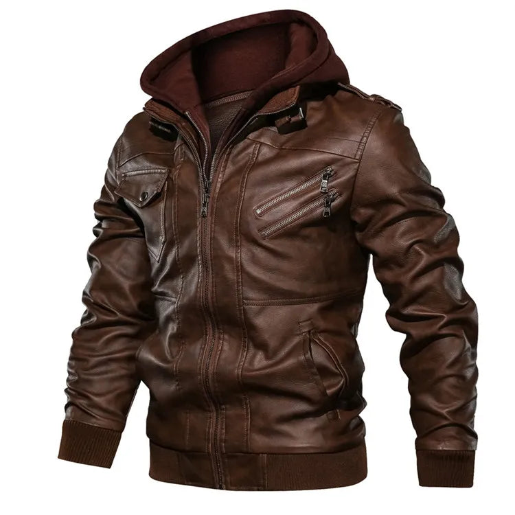 New Men's Leather Jackets Autumn Casual Motorcycle PU Jacket Biker Leather Coats Brand Clothing EU Size voguable