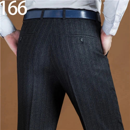 Black Suit Pant For Men Big Size 42 44 Loose Wool Men Suit Pants Classic Straight Mens Dress Pants Formal Business voguable