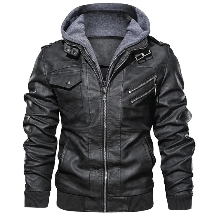 New Men's Leather Jackets Autumn Casual Motorcycle PU Jacket Biker Leather Coats Brand Clothing EU Size voguable