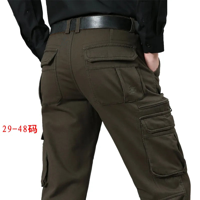 Big Size 29- 44 46 48 Cargo Pants Men Straight Loose Tactical Mens Pants Mens Pants Military Army Men Trousers swat pants voguable