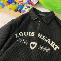 Voguable Punk Style Waffle POLO Shirts Sweatshirt Women Vintage Streetwear American Casual Large 2XL Hoodies 2021 Korean Fashion Clothes voguable