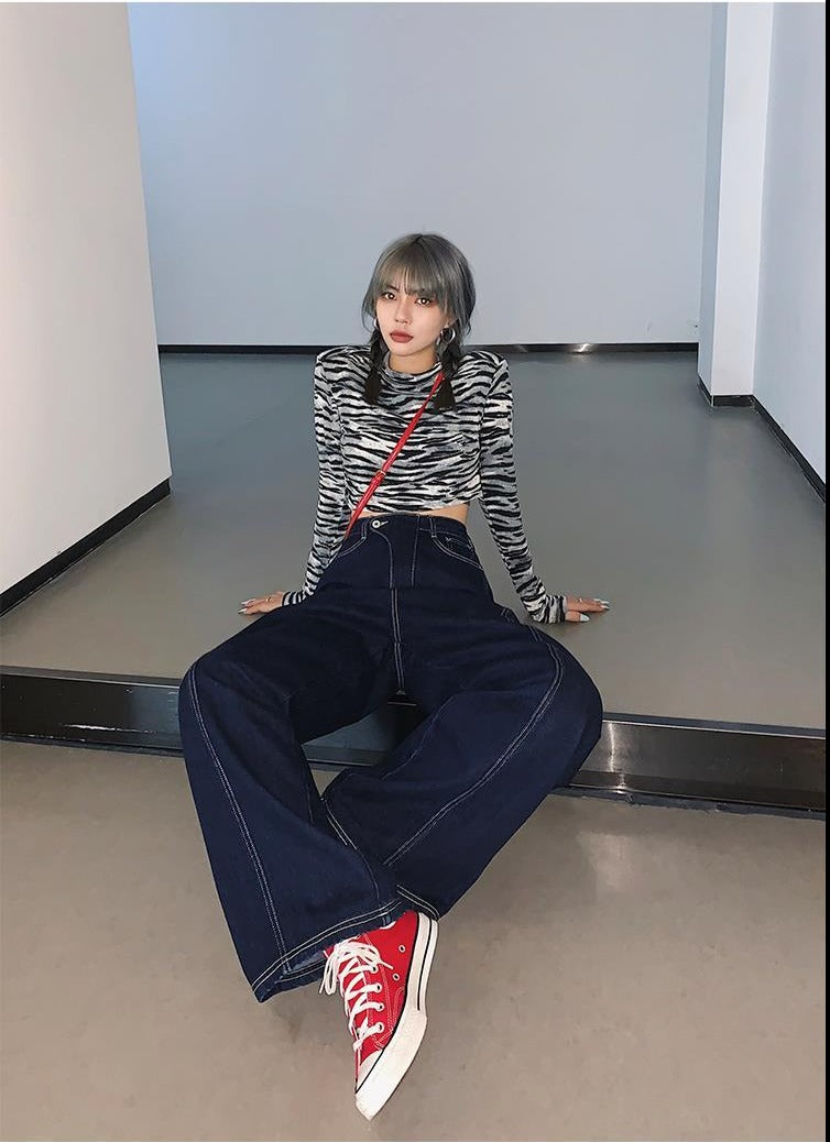 Oversized Jeans Women Plus Size 5XL Harajuku Stylish Boyfriend Ins Design Teens Streetwear Fall Spring Chic Ladies Denim Trouser voguable