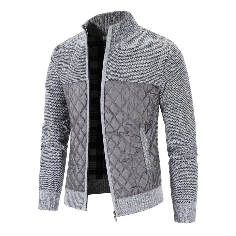 2024 New Autumn Winter Jacket Men Warm Cashmere Casual Wool Zipper Slim Fit Fleece Jacket Men Coat Dress Knitwear Male Coats voguable