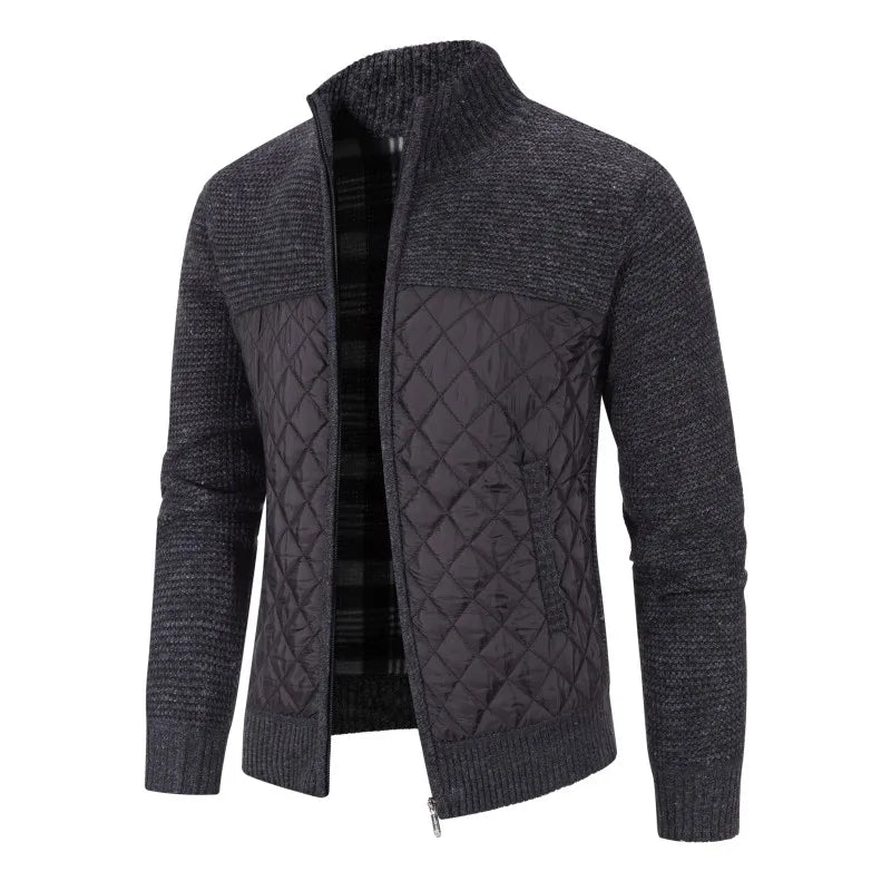 2024 New Autumn Winter Jacket Men Warm Cashmere Casual Wool Zipper Slim Fit Fleece Jacket Men Coat Dress Knitwear Male Coats voguable